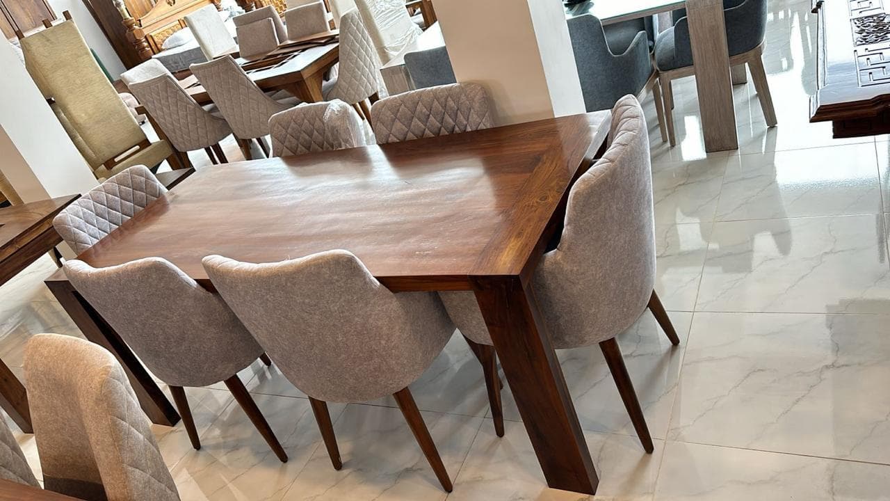 Showroom dining furniture representing the broader St Marys Enterprises product range