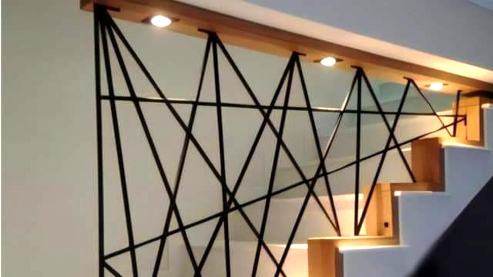 Steel balcony and railing fabrication by St Marys Enterprises for a Sri Lanka residential interior